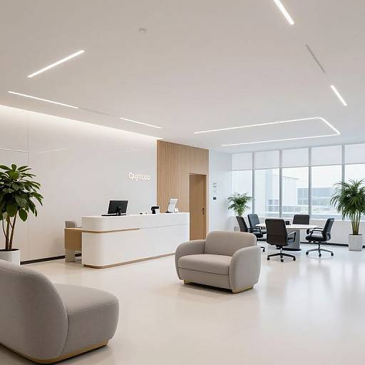 Modern Minimalist Medical Office Lobby