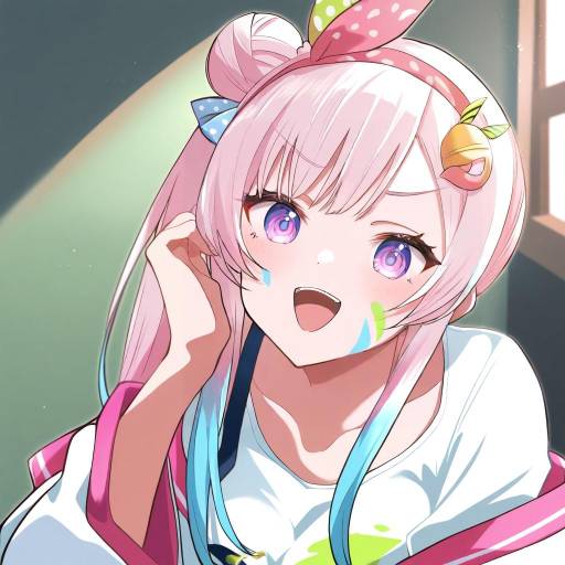 Illustration of Airani iofifteen, hololive in the style of Mana (tsurubeji)