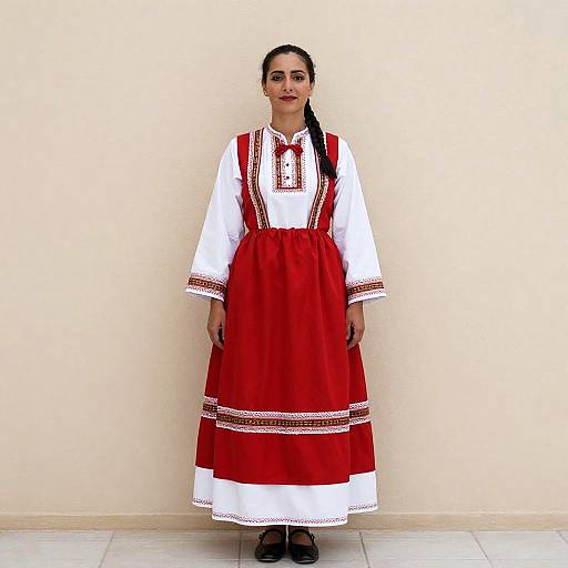 Woman in Traditional Maltese Dress
