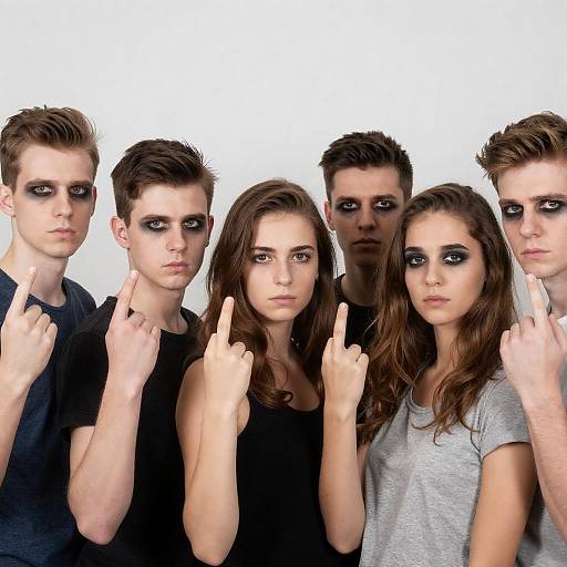 Intense Group Portrait with Makeup