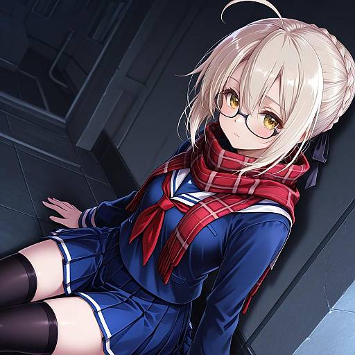 Illustration of Mysterious heroine x alter (first ascension) (fate), fate (series) in the style of Ugatsu matsuki