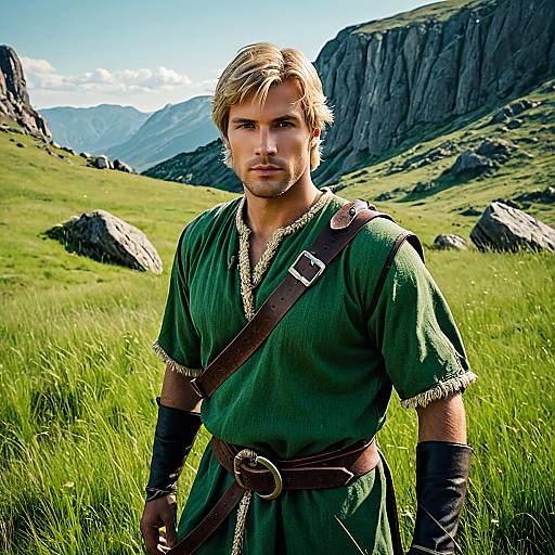 Realistic Adult Kristoff Costume in Nature