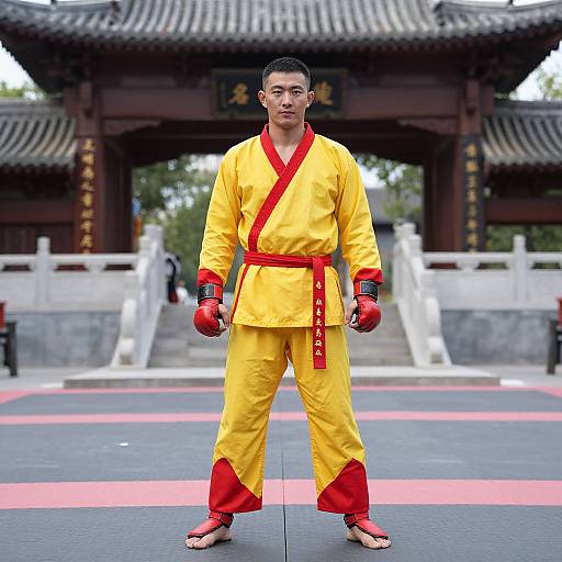 Shaolin MMA Fighter Posing