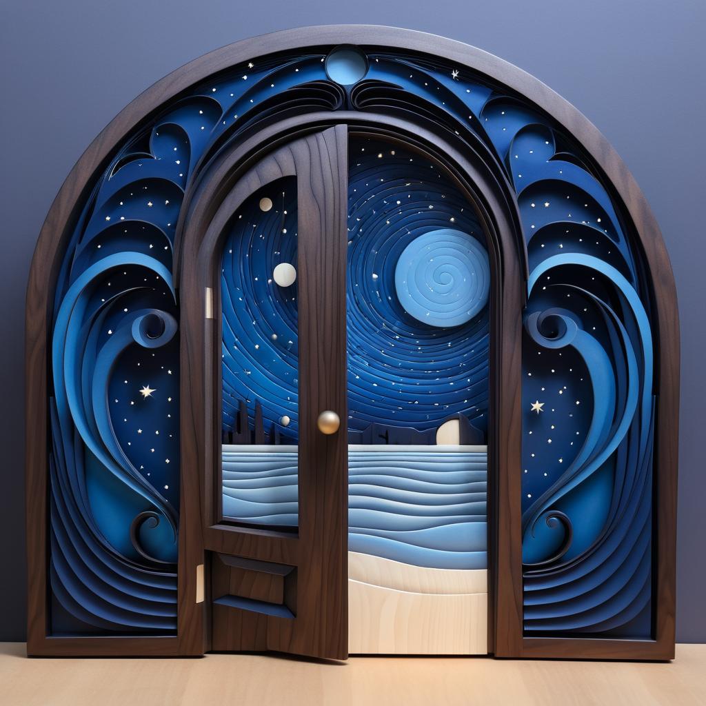 Surreal Wood Art Inspired by Magritte