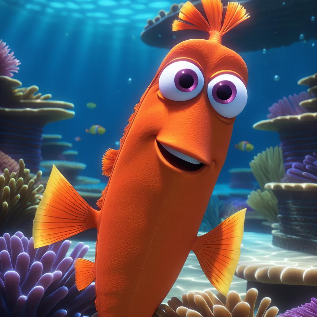 Photorealistic Fishstick from Finding Nemo