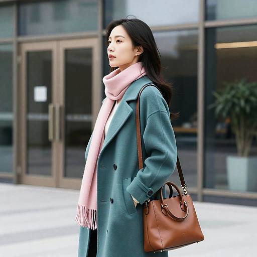 Urban Fashion Portrait of Asian Woman