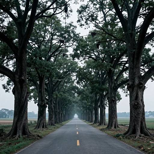 Surreal Path with Electric Trees
