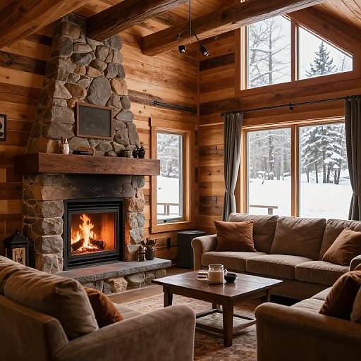 Cozy Rustic Cabin Interior