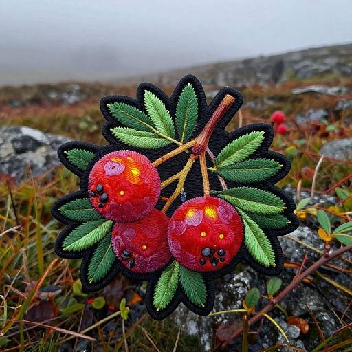Misty Scandinavian Cloudberry Patch