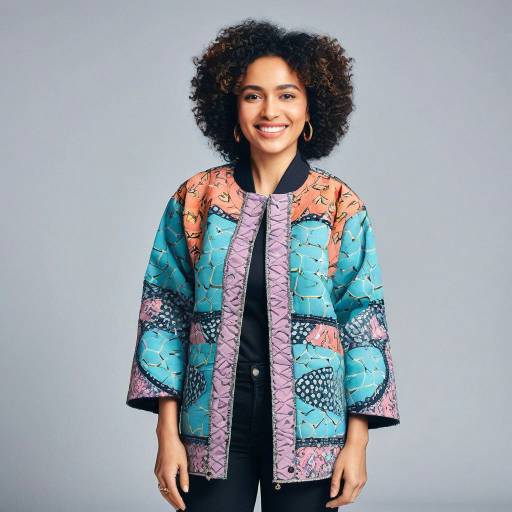 Smiling Middle-Eastern Artist in Ankara Jacket Smiling Middle-Eastern Artist in Ankara Jacket