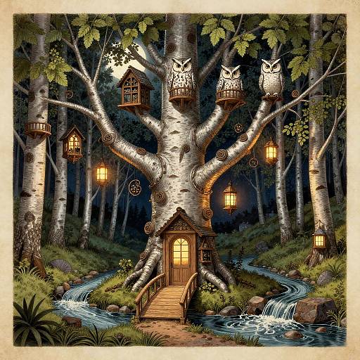 Nocturnal Silver-Birch Herbarium and Owlery