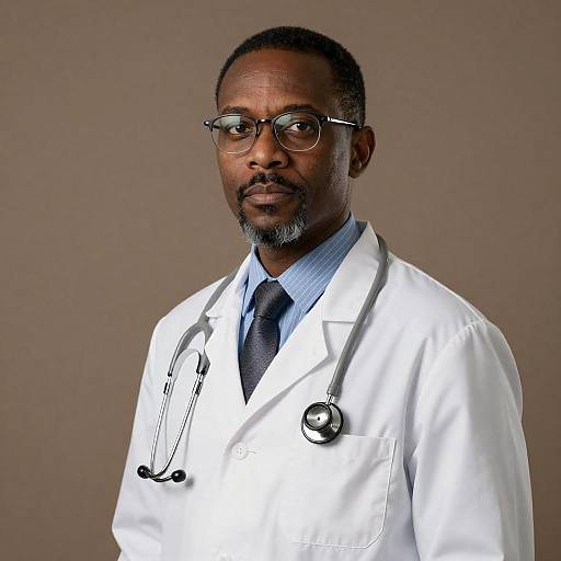 Portrait of a Professional African-American Doctor