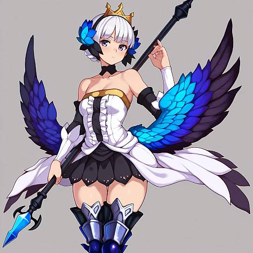 Illustration of Gwendolyn (odin sphere), odin sphere in the style of Todding