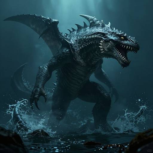 Cinematic Sea Monster Concept Art