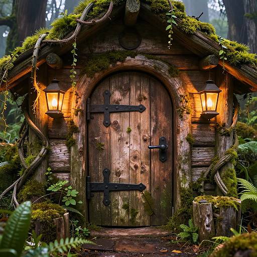 Shrek-Inspired Rustic Swamp Door