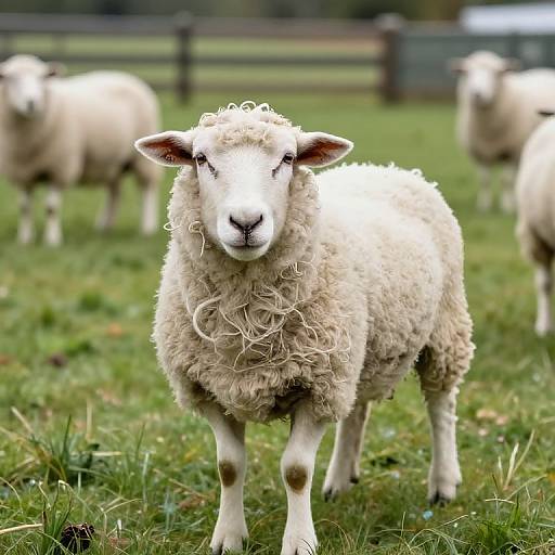 White Sheep in Babycore Tangled Field