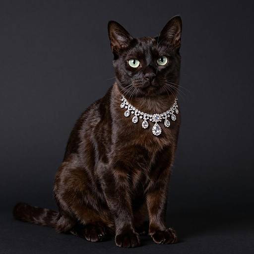 Elegant Portrait of Ojos Azules Cat