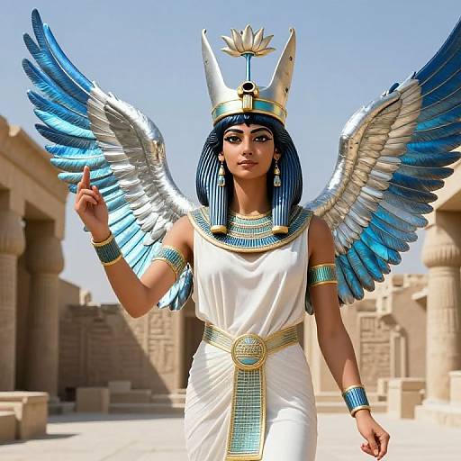 Realistic Portrait of Isis Goddess