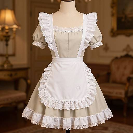 Madison Beer Vintage Maid Costume
