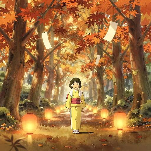 Spirited Away Autumn Lantern Grove