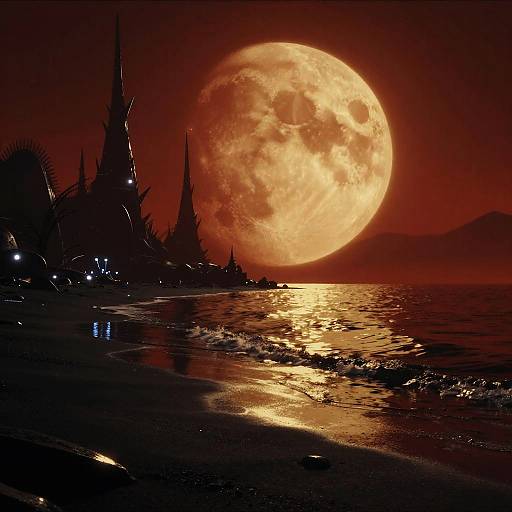 Futuristic Alien Nightscape