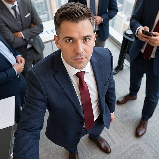 Confident Man in Business Setting