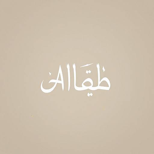 Photograph of white, hand-drawn Arabic text 