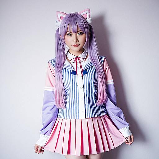 Charming Miu Iruma Cosplay Photography