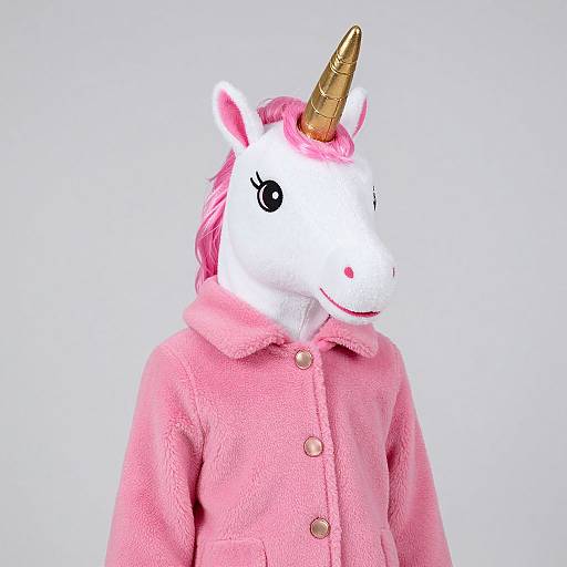 Pink Unicorn Costume with Gold Horn