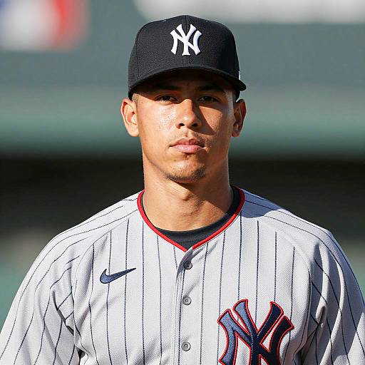 Photorealistic Young Latino Baseball Portrait