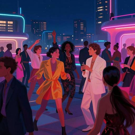 Surreal Neon Party Vibes