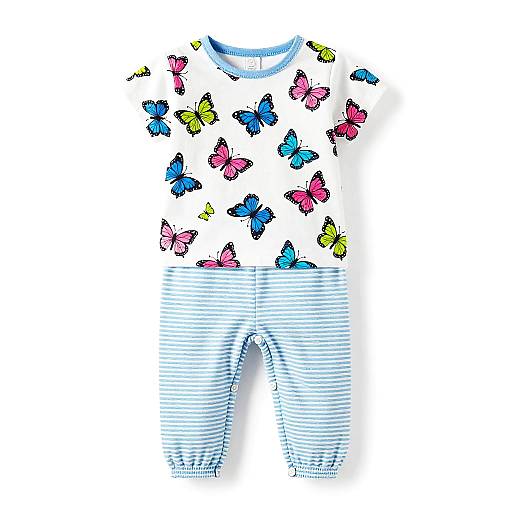 Colorful Butterfly Baby Outfit