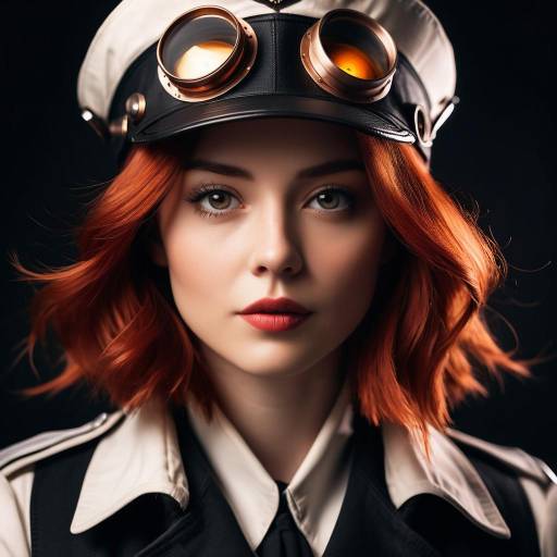 Gorgeous Steampunk Pilot Portrait Gorgeous Steampunk Pilot Portrait