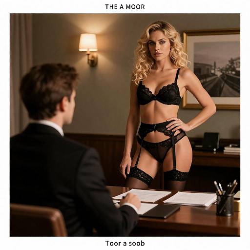 Confident Woman in Lingerie Photography