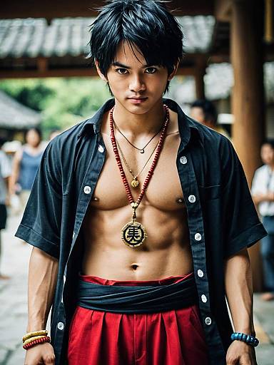 Luffy Wano Costume Portrait