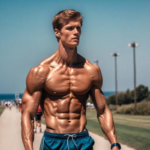 Epic Male Model in Athletic Pose