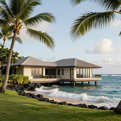 Hawaiian Oceanfront Mansion Serenity