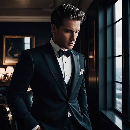 Classic Waves Tuxedo Fashion Shoot