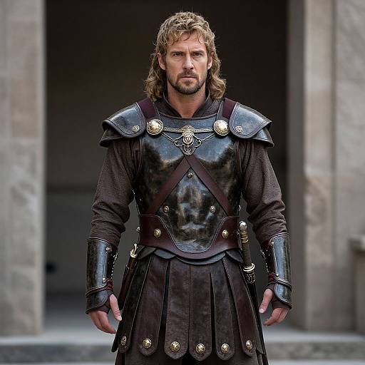 Gladiator Armor Man Pose