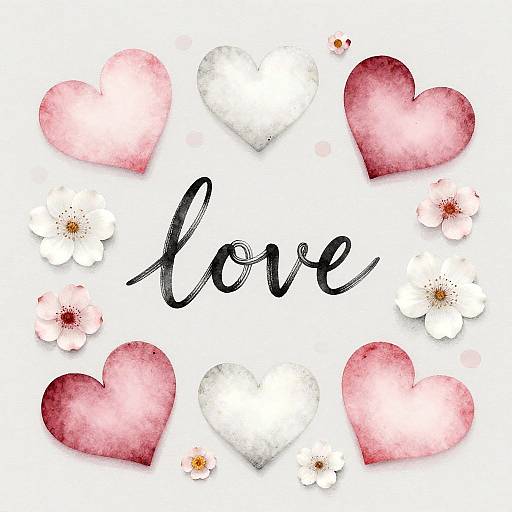 Serene Ink & Wash Beach Love Flat Lay