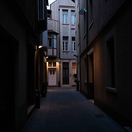 Mysterious Quiet Urban Alleyway