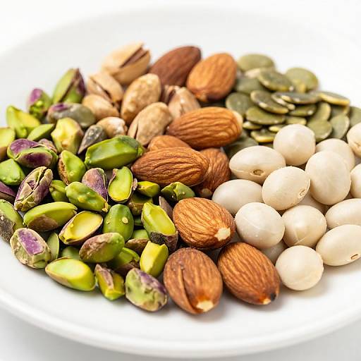 Colorful Assorted Nuts and Seeds