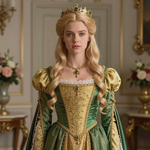 Elegant Glinda Costume Digital Portrait