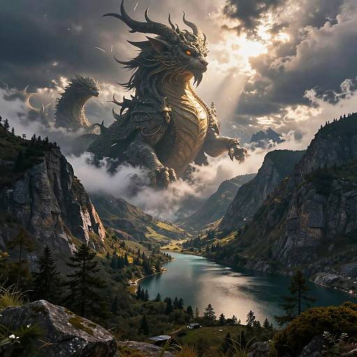 Fantasy Landscape AI Art Transformation