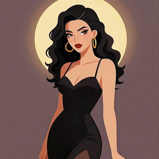 Surreal Vaporwave Erotic Woman Illustration