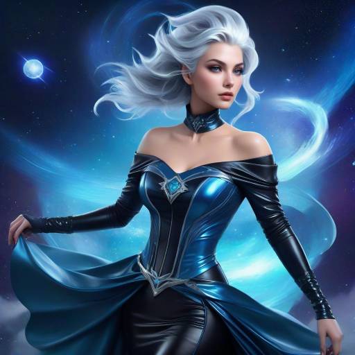 Visionary Sorceress in Celestial Galaxy