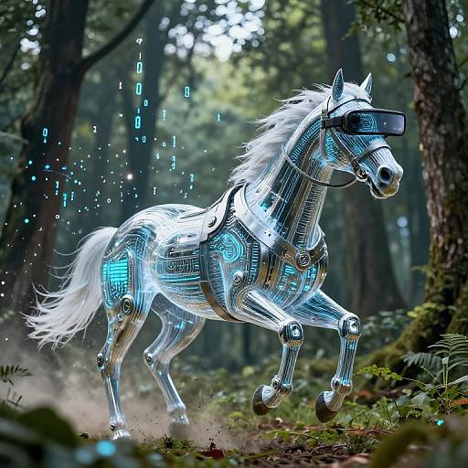 AI Horse Racing in Virtual Forest