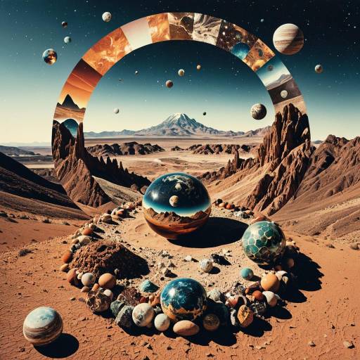 Surreal Psychedelic Collage of Landscapes Surreal Psychedelic Collage of Landscapes