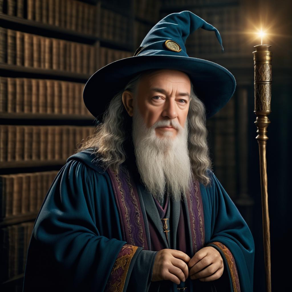 Tom Hanks as a Wizard Portrait