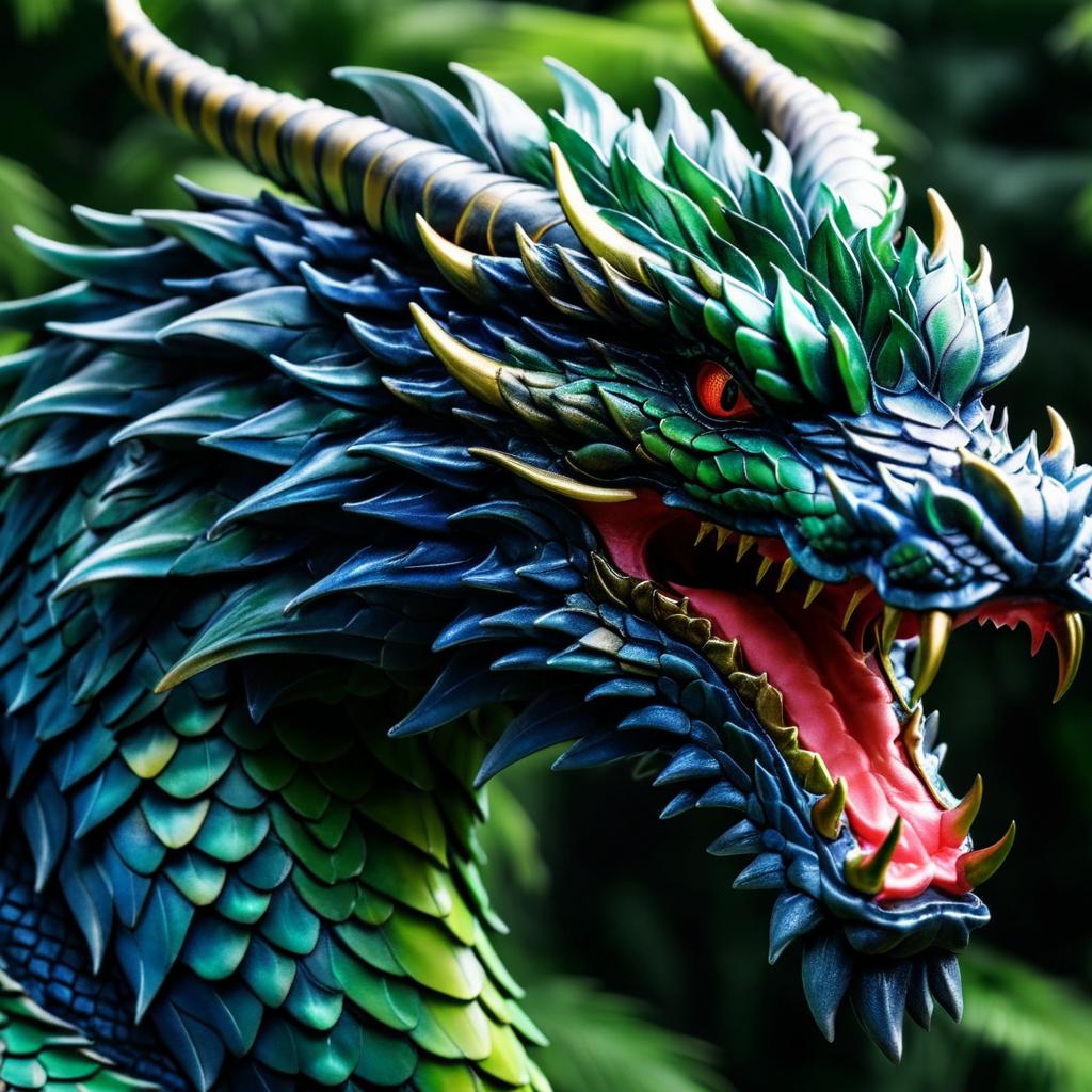 Ultra-Detailed Fierce Dragon Photography